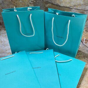 Tiffany Shopping Bags Set of 5 Medium NEW
